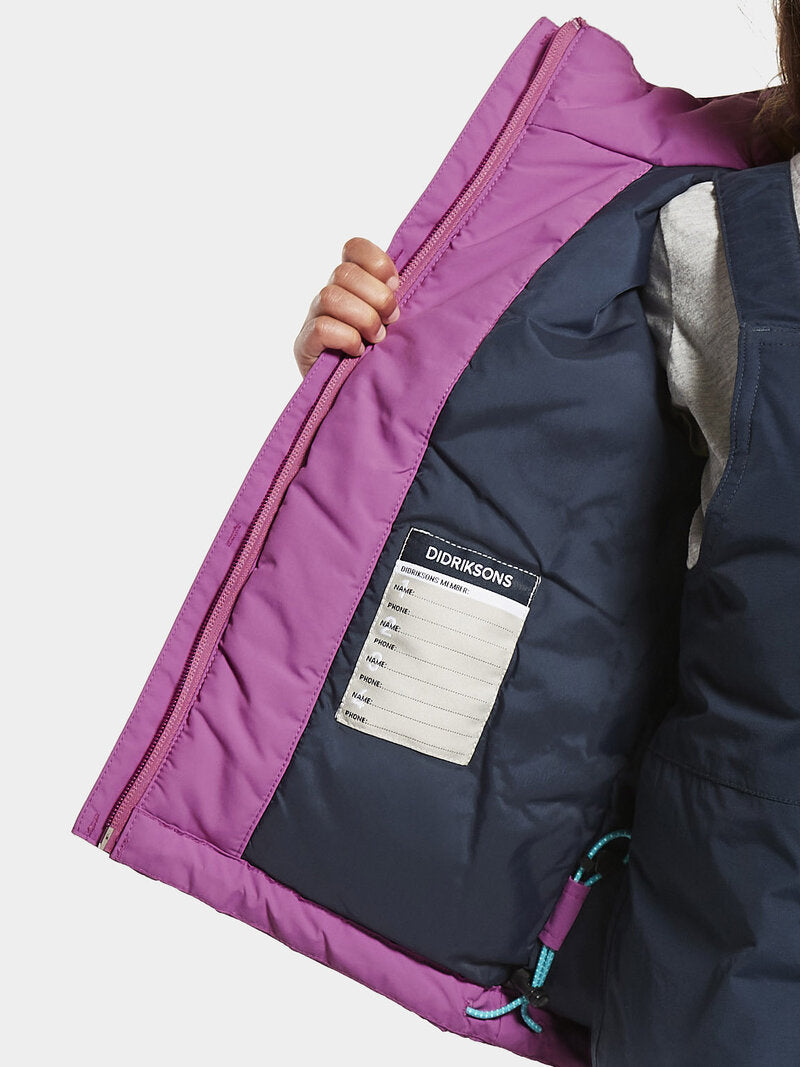 Lovis 2 Kids' Winter Jacket Radiant Purple - Didriksons