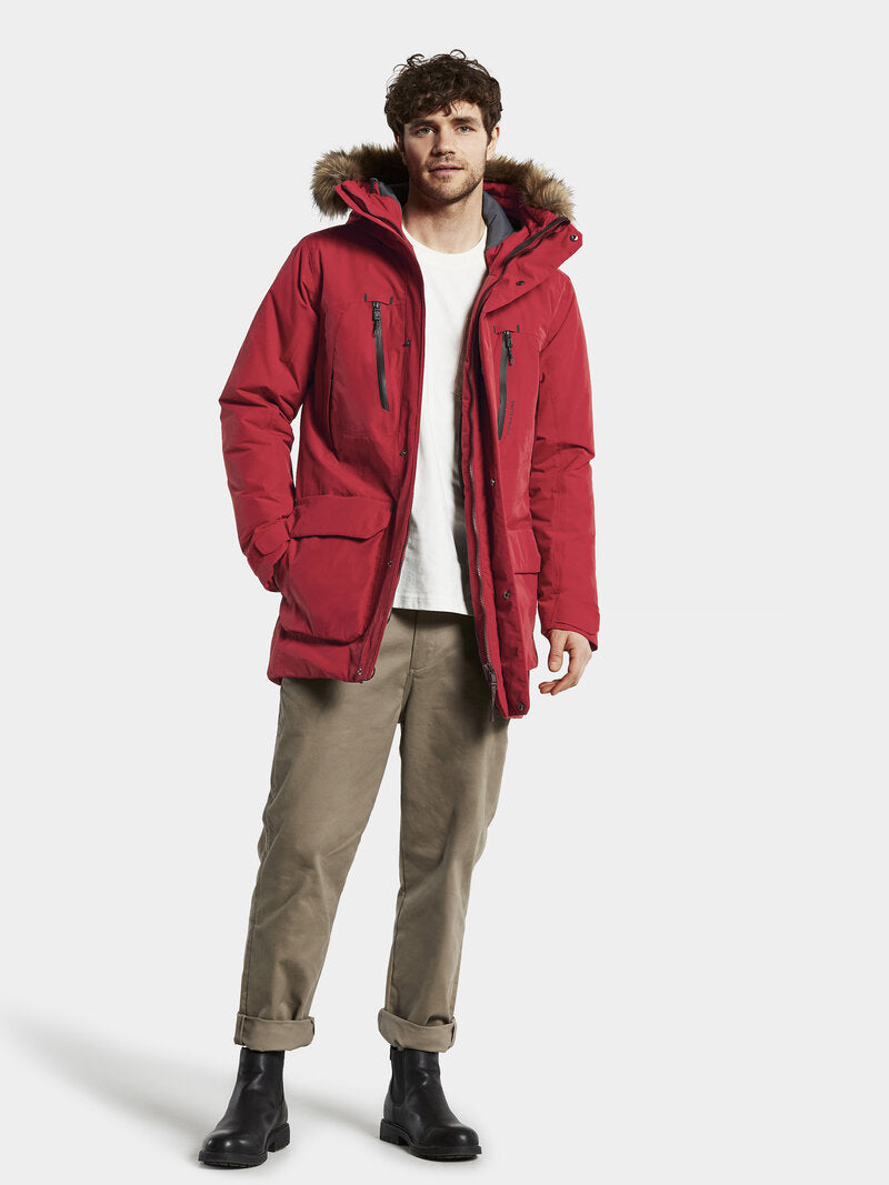 Marco 2 Winter Parka Men Flow Red - Didriksons