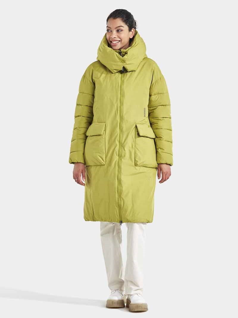 Melina Puff Women's Winter Parka Green - Didriksons