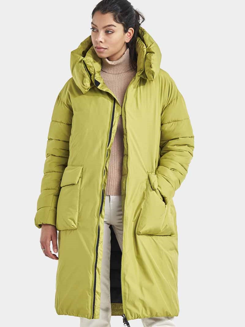 Melina Puff Women's Winter Parka Green - Didriksons