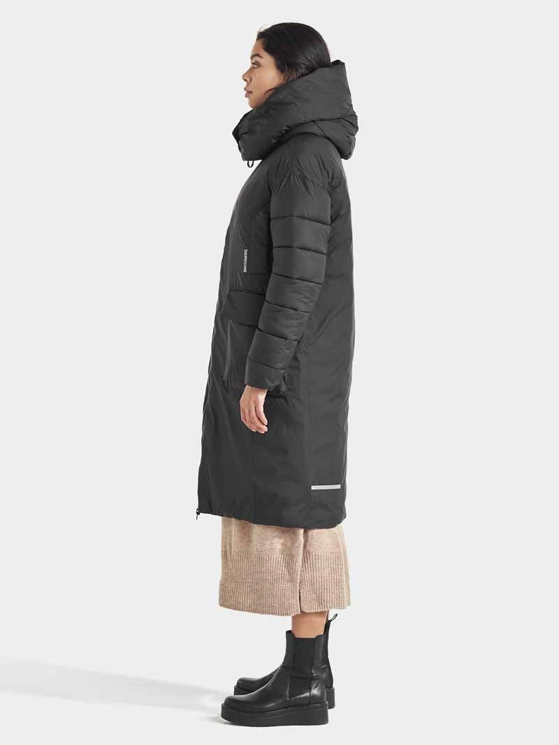 Melina Puff Vinterparkas Dam Svart - Didriksons