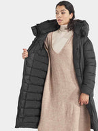 Melina Puff Vinterparkas Dam Svart - Didriksons