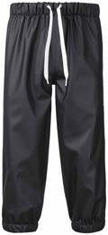Didriksons Midjeman Unlined Rain Trousers 5 Kids Black