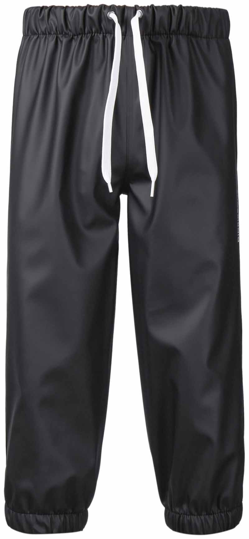 Didriksons Midjeman Unlined Rain Trousers 5 Kids Black