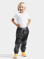 Didriksons Midjeman Unlined Rain Trousers 5 Kids Black