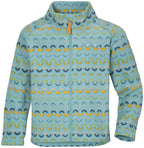 Monte Print Fleecejacka 6 Barn Turkos - Didriksons