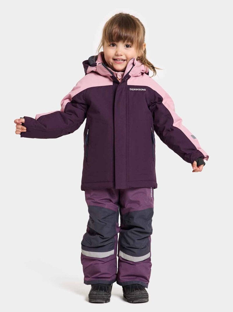 Neptun Kids' Winter Jacket Plum Didriksons
