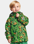 Norma Shell Jacket 2 Kids Wild Dot Green Didriksons