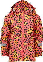 Norma Shell Jacket 2 Kids Wild Dot Pink Didriksons