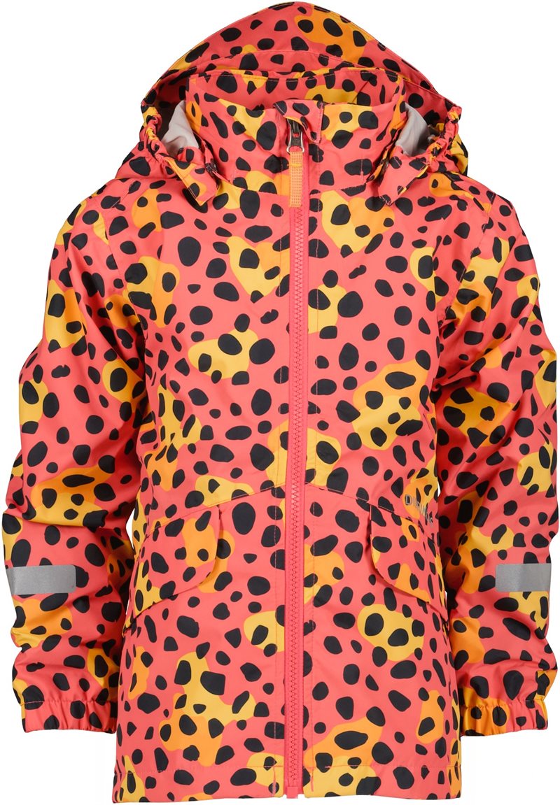 Norma Shell Jacket 2 Kids Wild Dot Pink Didriksons