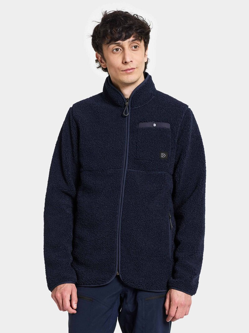 Phoenix Pile Jacket Men Dark Night Blue Didriksons