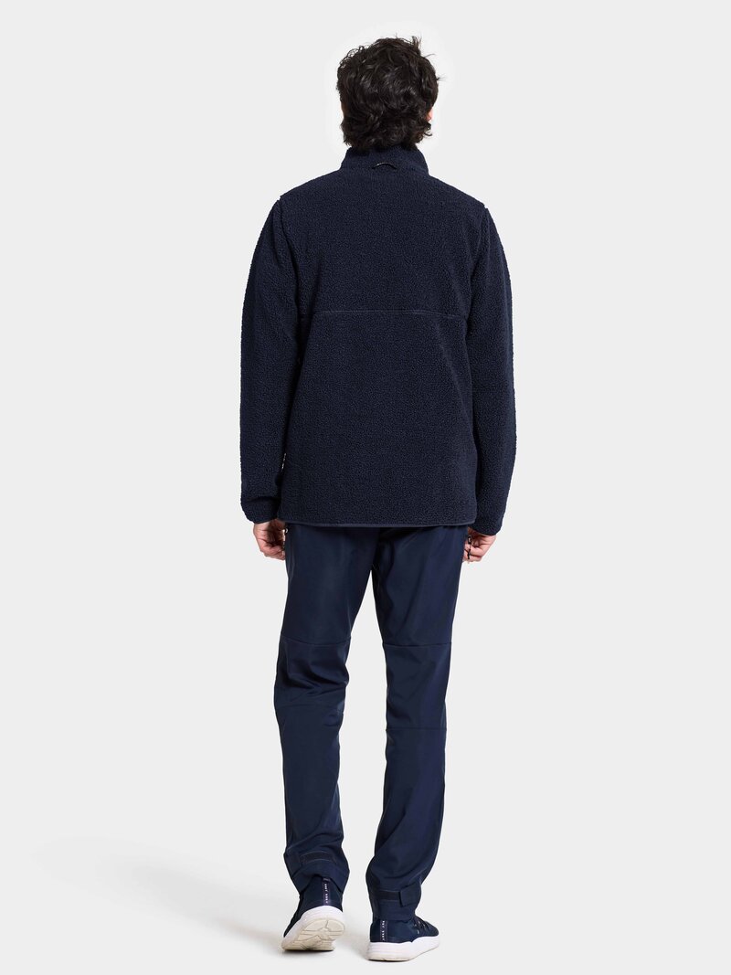 Phoenix Pile Jacket Men Dark Night Blue Didriksons