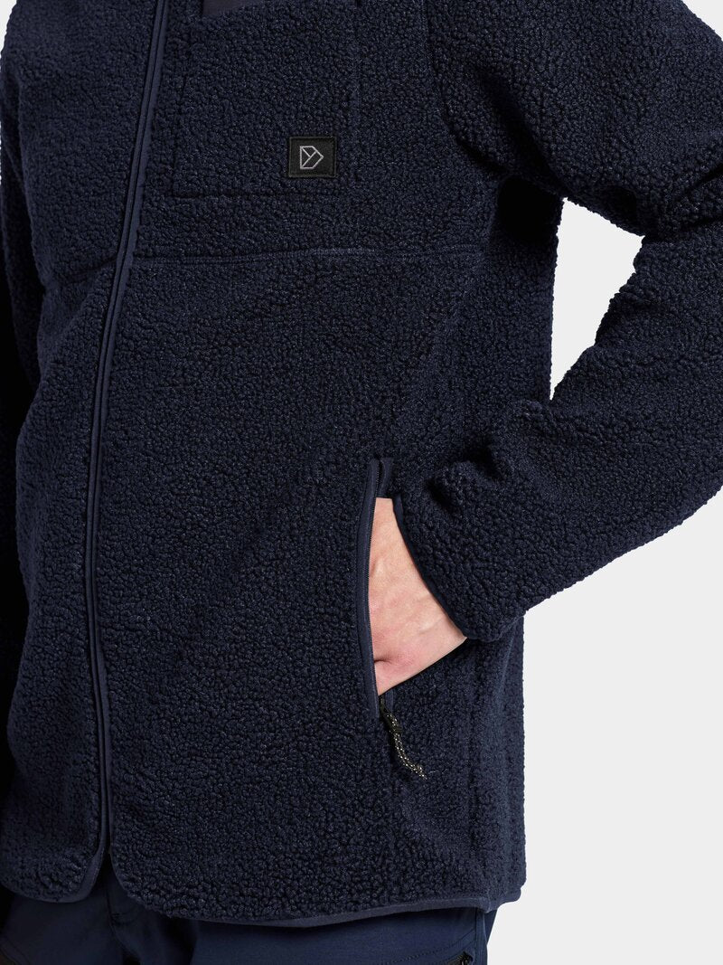 Phoenix Pile Jacket Men Dark Night Blue Didriksons