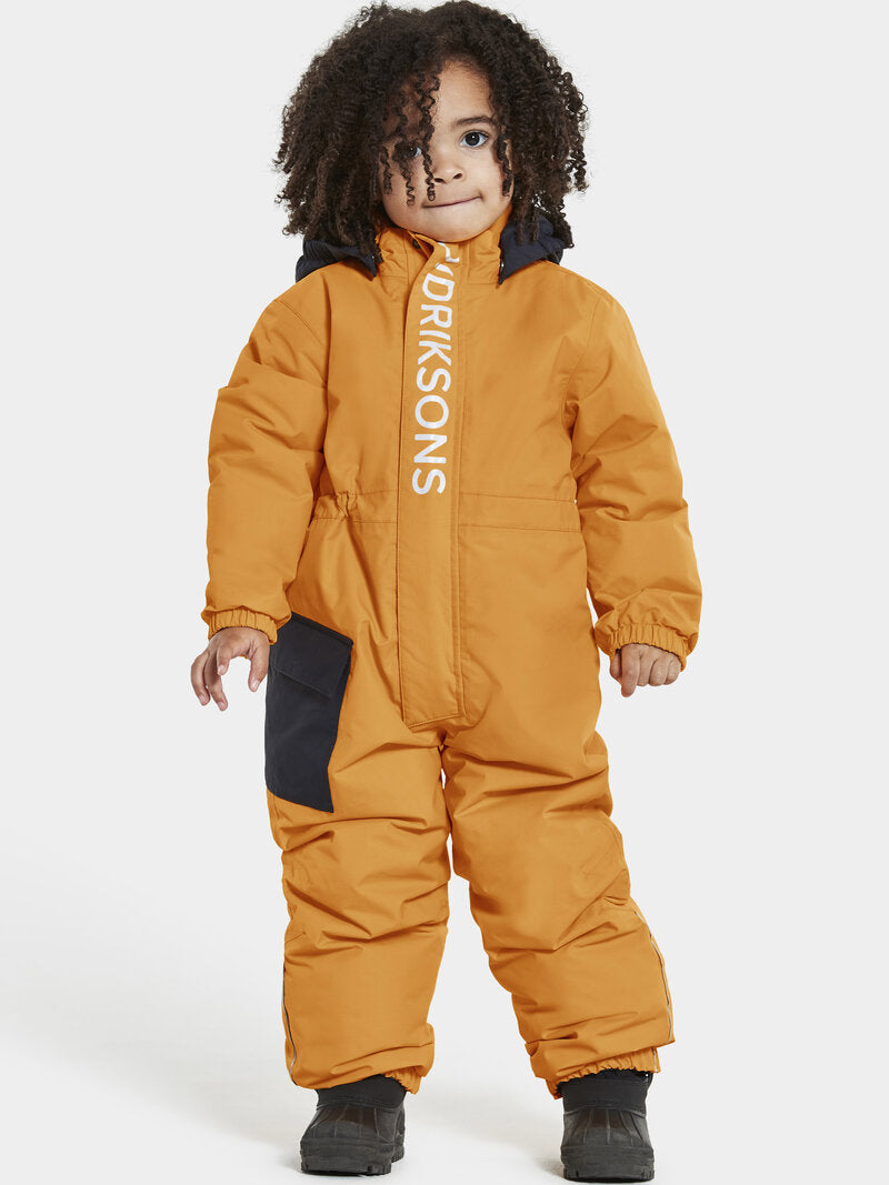 Rio Winter Coverall Kids Fire Yellow Didriksons