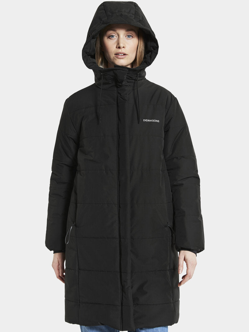 Sandra Puff Vinterparkas Dam Black Didriksons