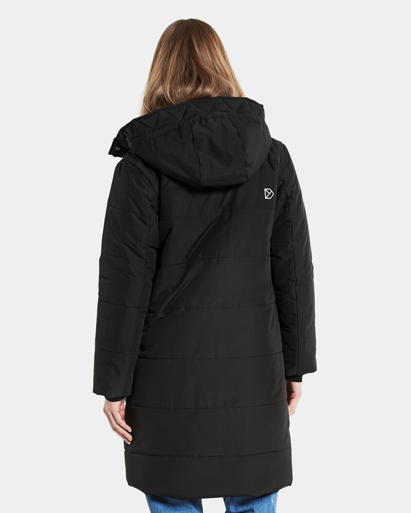 Sandra Puff Vinterparkas Dam Black Didriksons