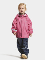 Slaskeman 6 Unlined Rain Set Kids Pink - Didriksons