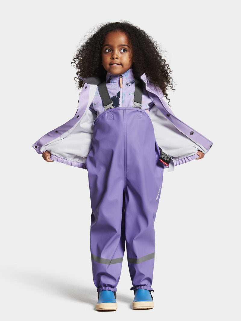 Slaskeman 8 ofodrat regnset Barn Digital Purple Didriksons