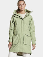Didriksons Thelma Shell Coat 7 Women Light Green - Didriksons