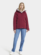 Vanja Vinterjacka Dam Ruby Red  Didriksons