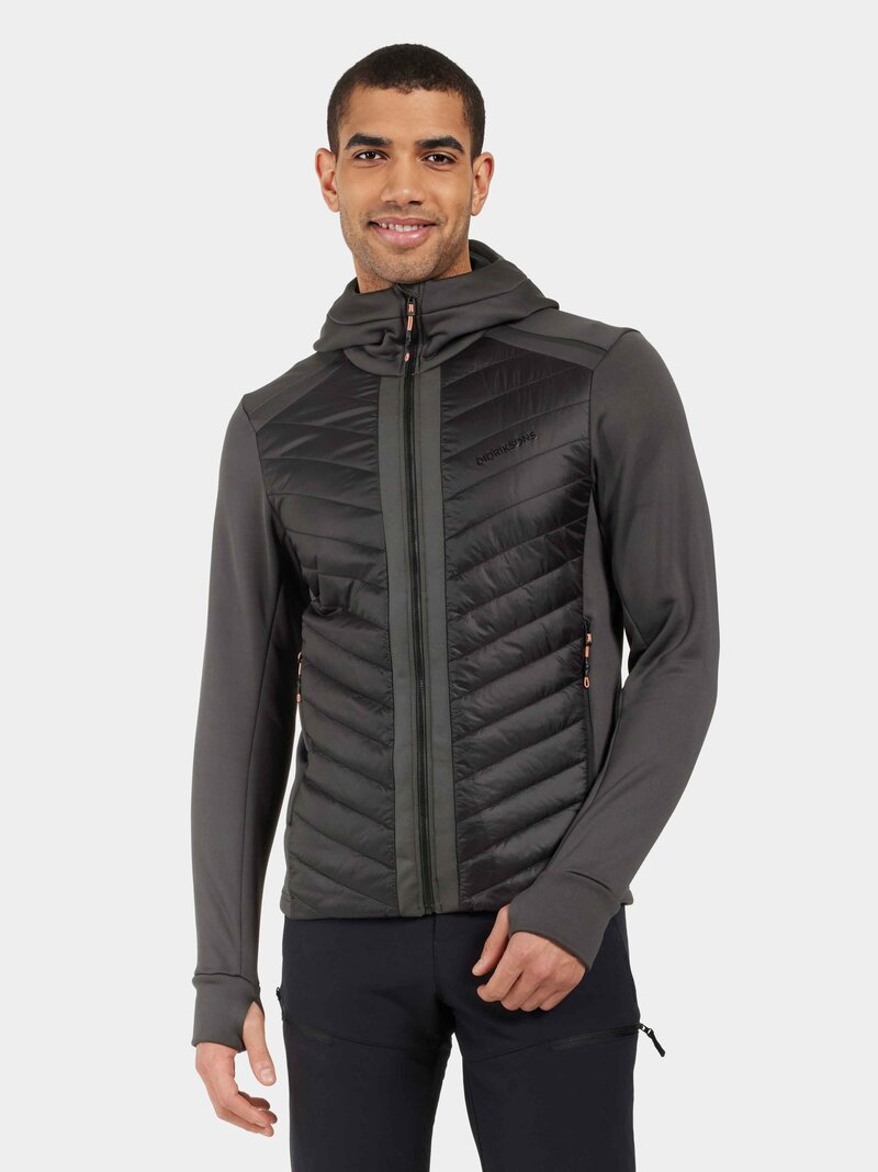 Zuko Hybrid Jacket Men Coal Black Didriksons