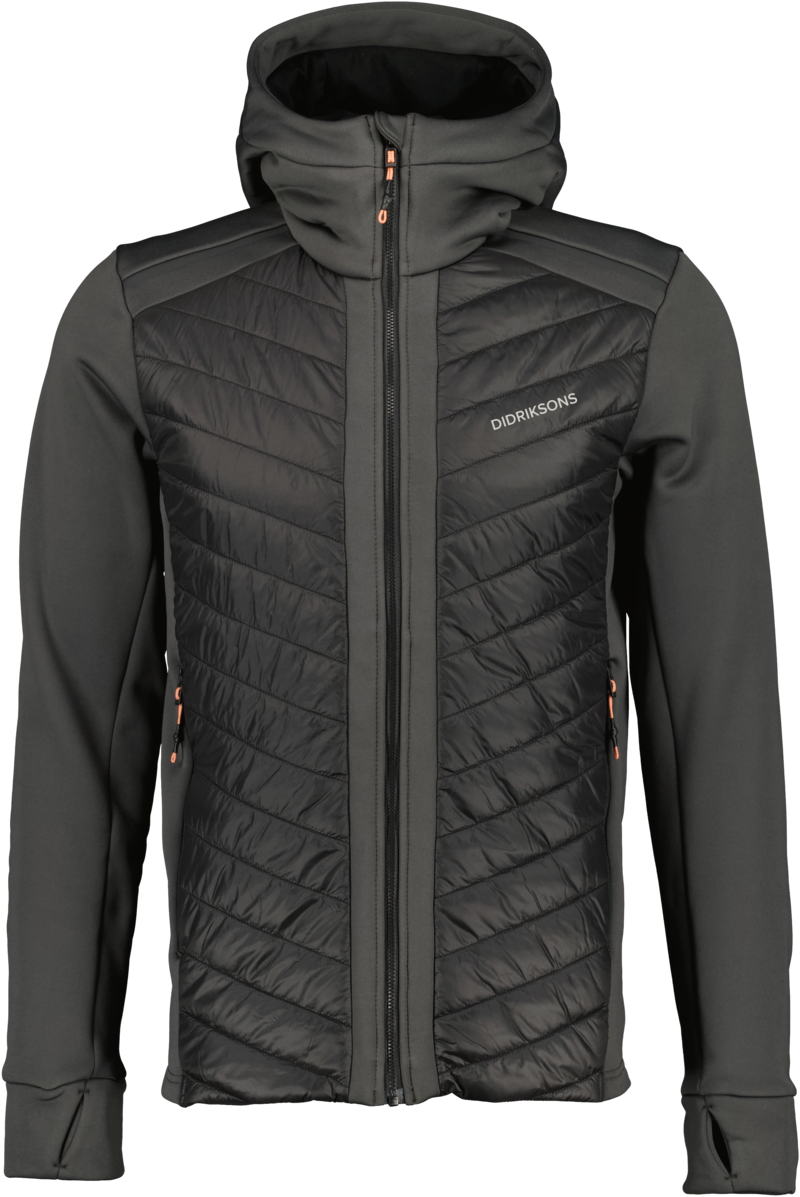 Zuko Hybrid Jacket Men Coal Black Didriksons