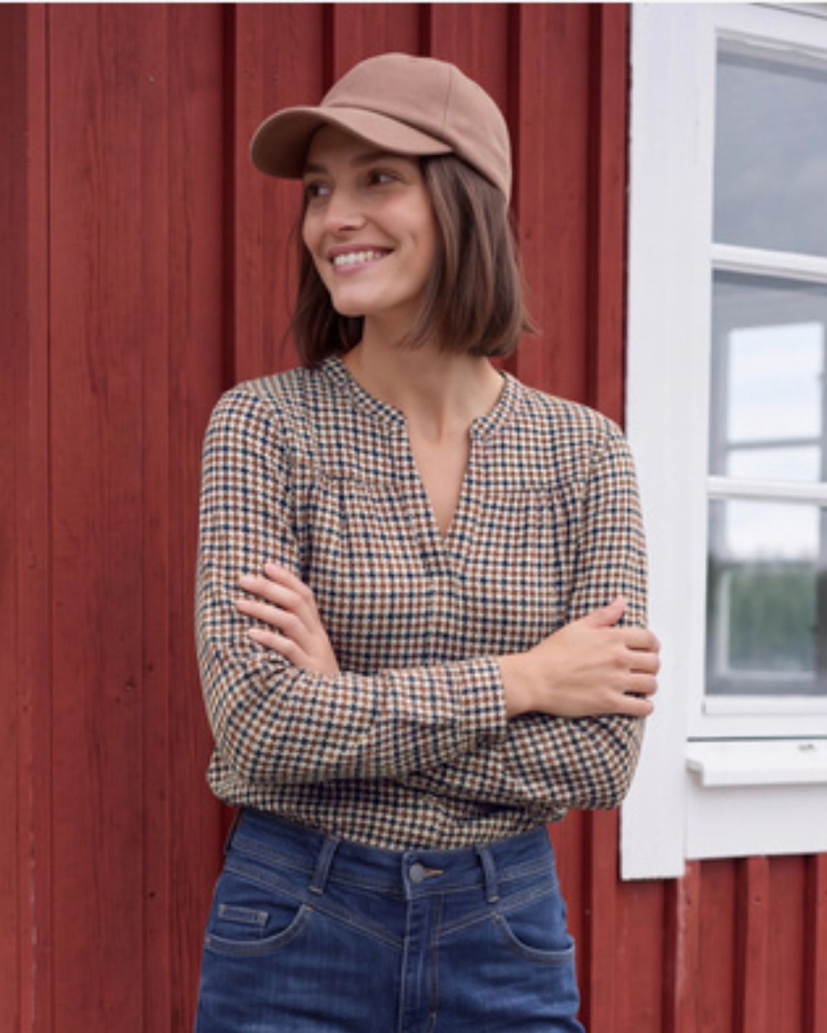 Disa Blus Dam Brun Mocha Brown | Smilebutiken - Cecil