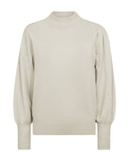 Dotka Finstickad Tröja med Strass Dam Beige Moonbeam | Smilebutiken – Freequent