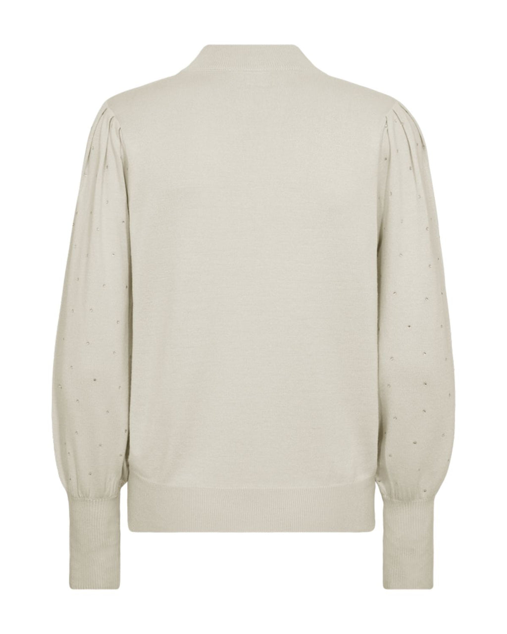 Dotka Finstickad Tröja med Strass Dam Beige Moonbeam | Smilebutiken – Freequent