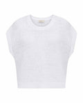 ES Tapper Stickad Väst Dam Brilliant White | Smilebutiken - Freequent