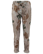 Elaine Ankle Pants Women Taupe | Smilebutiken - Zabaione