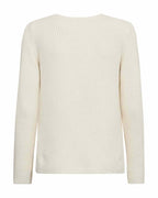 Ellis V-ringad Tröja Dam Off-white | Smilebutiken - Freequent