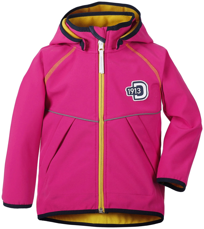 Elmån Softshelljacka Barn Fuchsia Didriksons