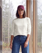 Esos Tröja med Dragsko Dam Vaniljvit Vanilla White | Smilebutiken - Cecil