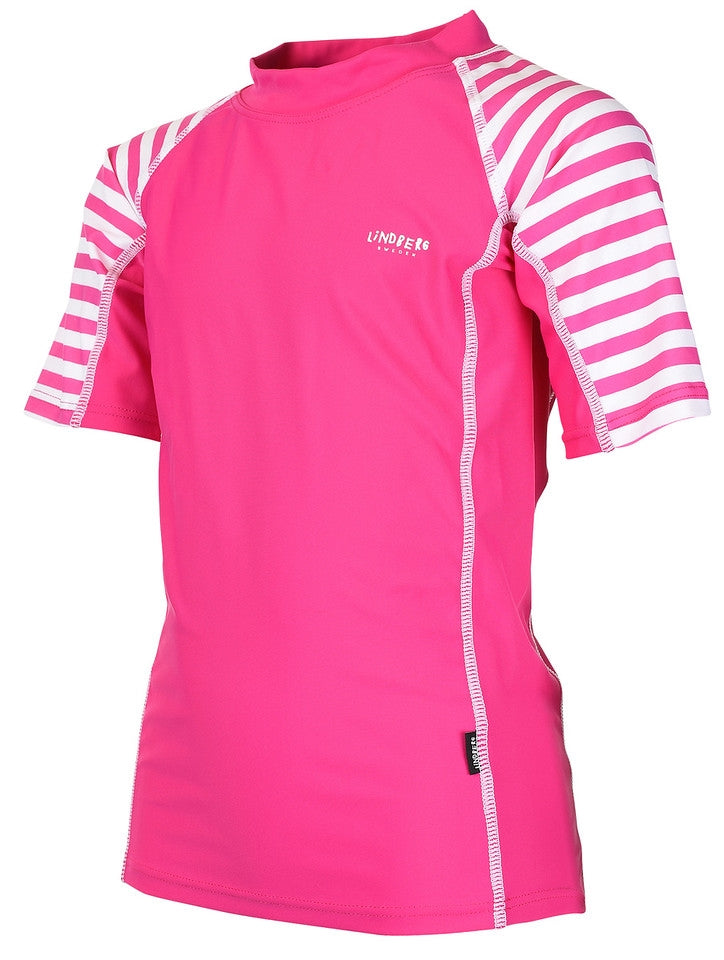 Evia Solskydd T-shirt Barn Cerise Lindberg