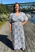 Fashion Bernadette Dress Women Blue CARAMELLE FASHION