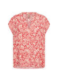 Faye 2 Short Sleeve Blouse Women Bittersweet Combi Soyaconcept | Smilebutiken