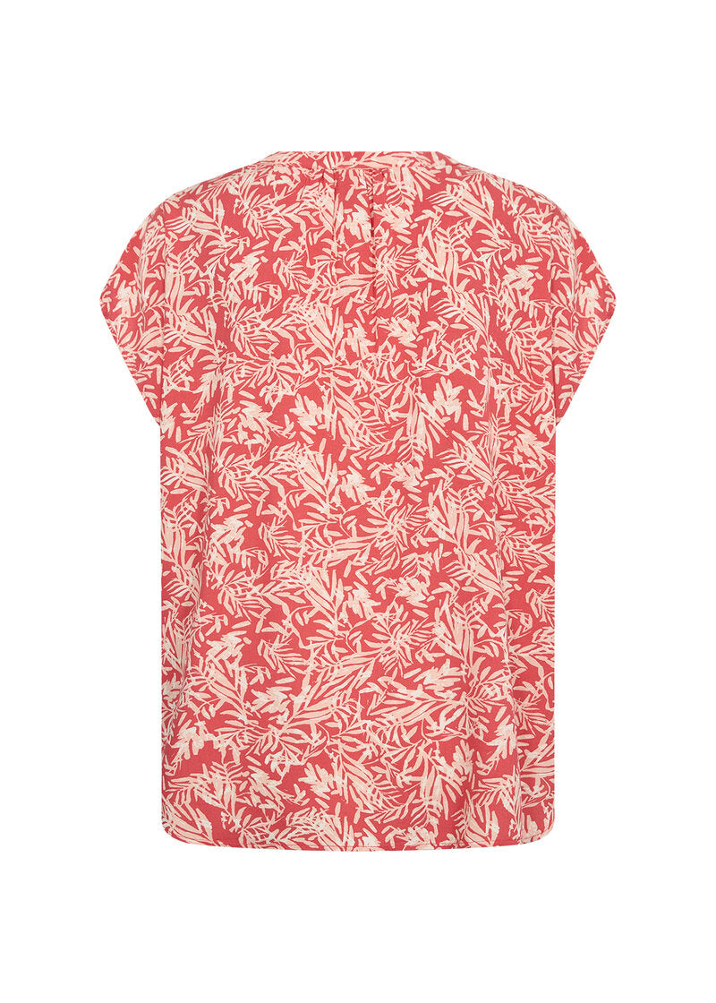 Faye 2 Short Sleeve Blouse Women Bittersweet Combi Soyaconcept | Smilebutiken