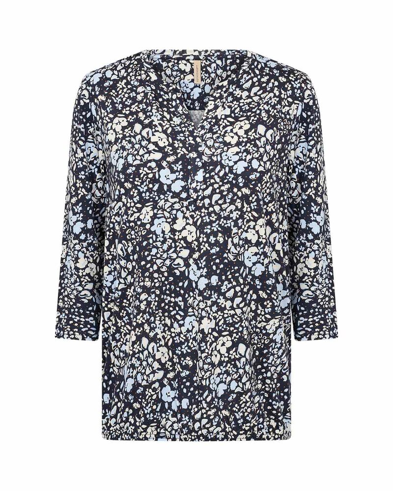 Felicity 546 Top Women Navy Combi | Smilebutiken - Soyaconcept