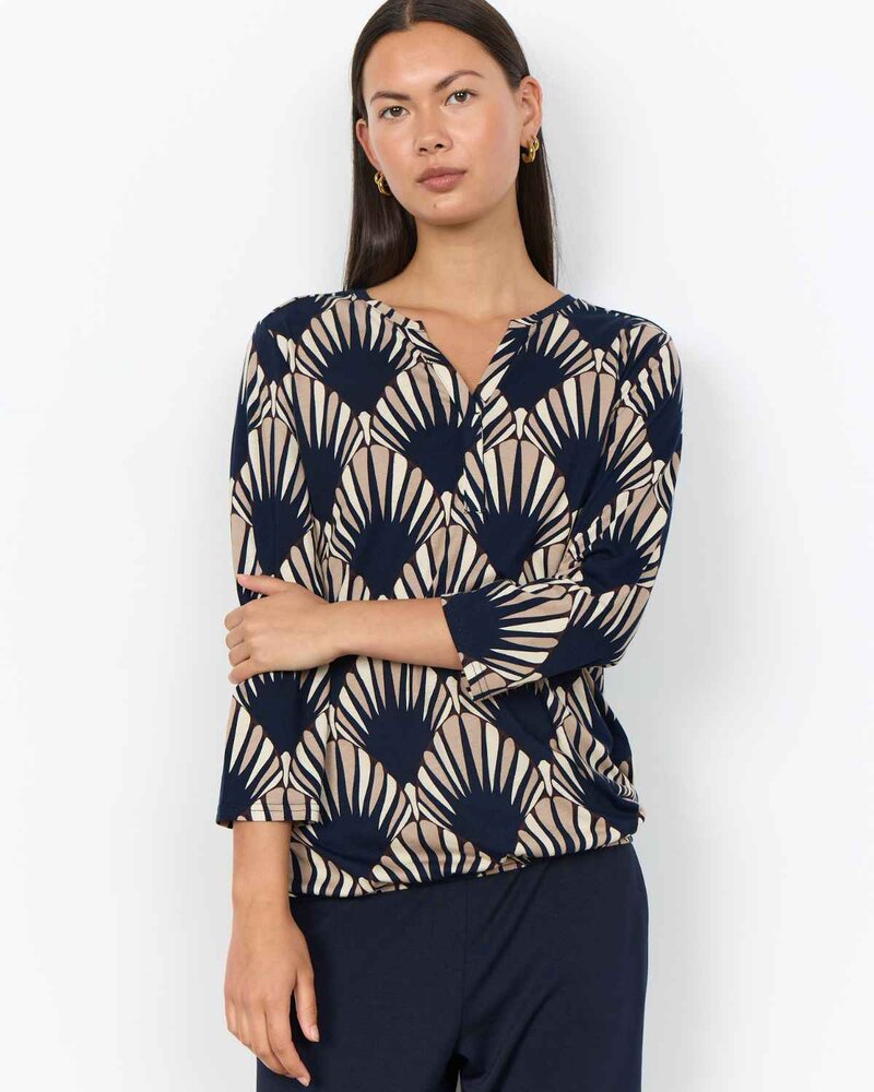 Felicity 555 Topp Dam Navy Combi | Smilebutiken - Soyaconcept
