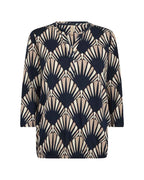 Felicity 555 Topp Dam Navy Combi | Smilebutiken - Soyaconcept