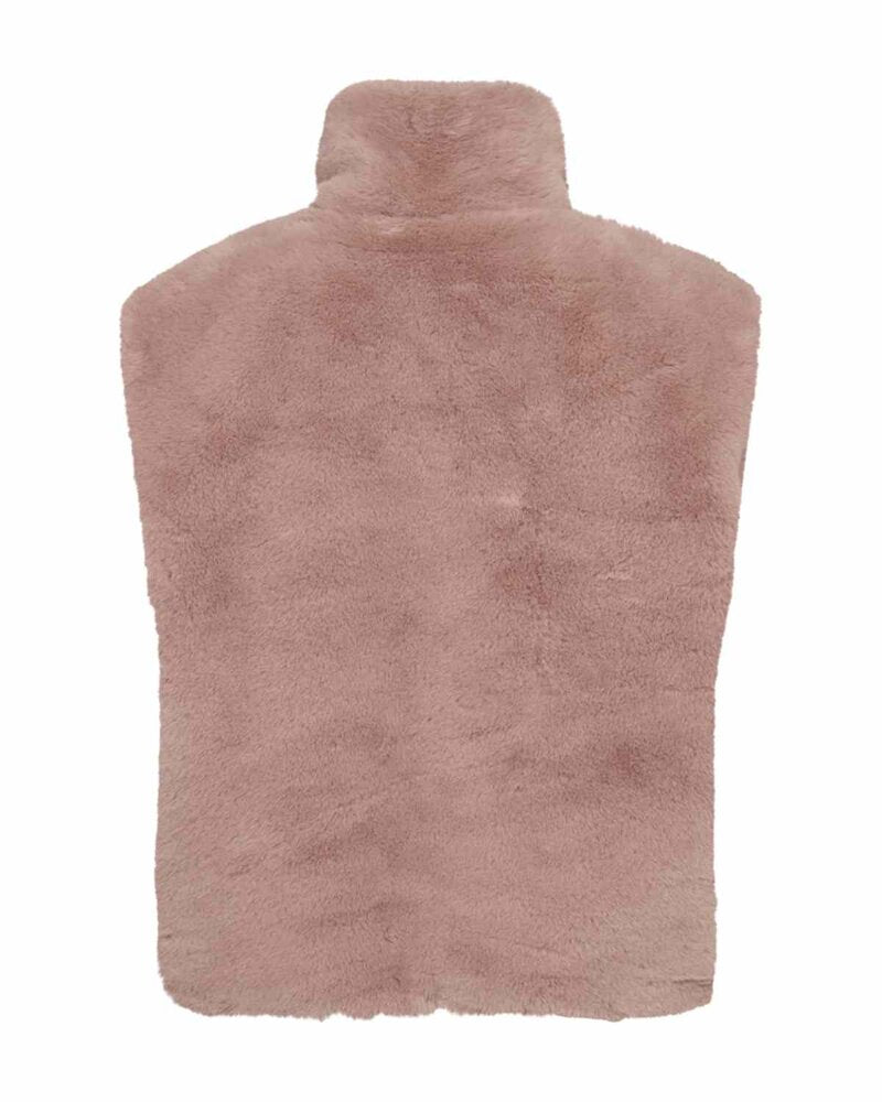 Fony Väst Fuskpäls Dam Rosa Pale Mauve | Smilebutiken - Freequent