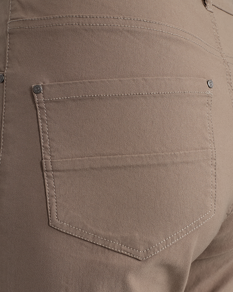 Adina Stretch Trousers Women Taupe Gray Freequent