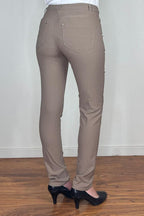 Adina Stretch Trousers Women Taupe Gray Freequent