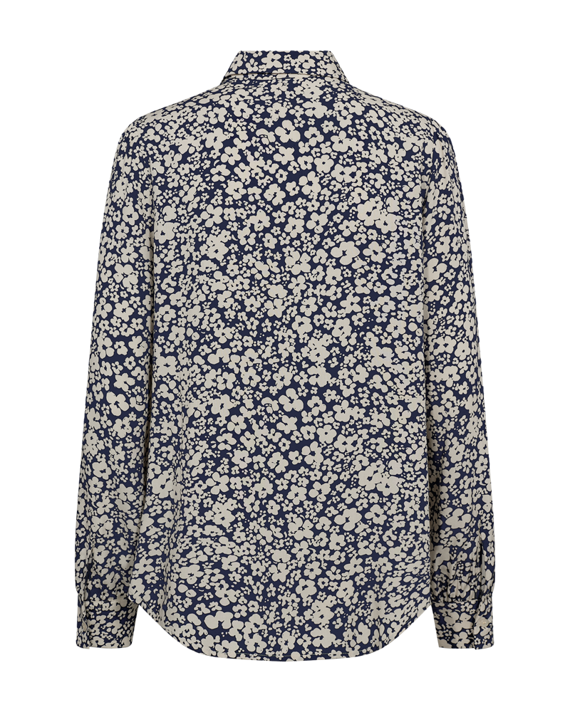 Adney Skjorta Dam Navy Blazer W Moonbeam Freequent