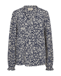 Adney V-neck Blouse Women Navy Blazer W Moonbeam Freequent