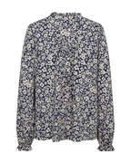 Adney V-neck Blouse Women Navy Blazer W Moonbeam Freequent
