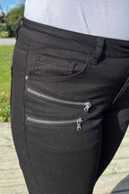 Aida PA Stretch Trousers 7/8 Women Black - Freequent