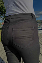 Aida PA Stretch Trousers 7/8 Women Black - Freequent