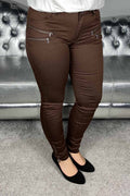 Aida PA Stretch Trousers 7/8 Women Chicory Coffee - Freequent